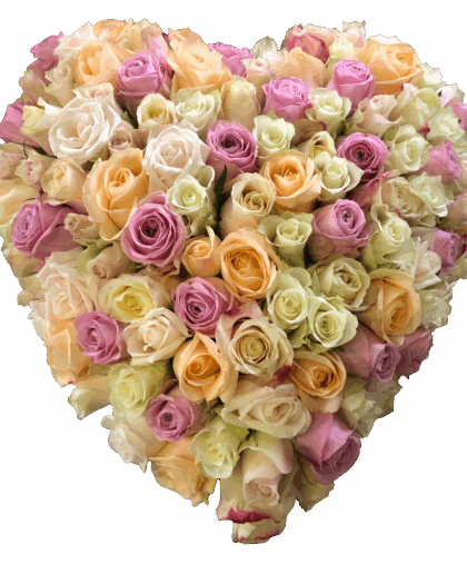 Rouwhart dicht pastel