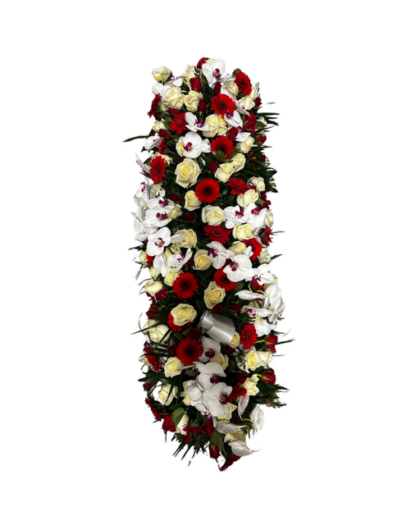 kistbedekking rood / wit